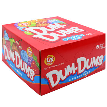 Spangler Dum Dums Pops 120ct Box
