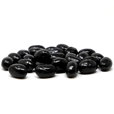 Canels Jumbo Black Licorice Jelly Beans 1lb