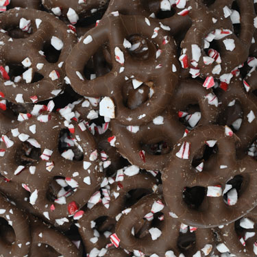 Hayden Valley Foods Milk Chocolate Pretzels with Peppermint 1lb