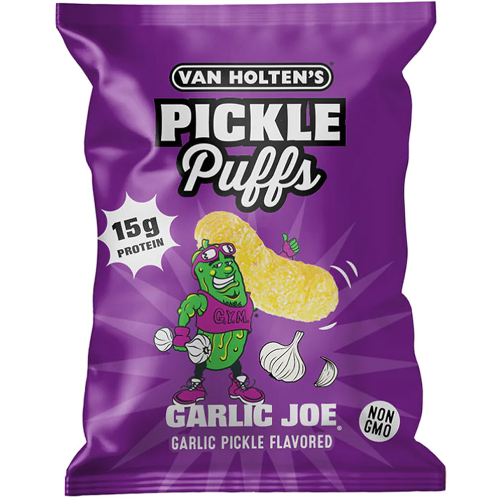 Van Holten's Garlic Joe Pickle Puffs 10ct Box