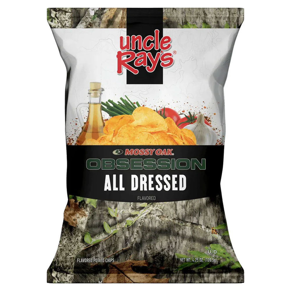 Uncle Rays Potato Chips Mossy Oak All Dressed 8oz 9ct
