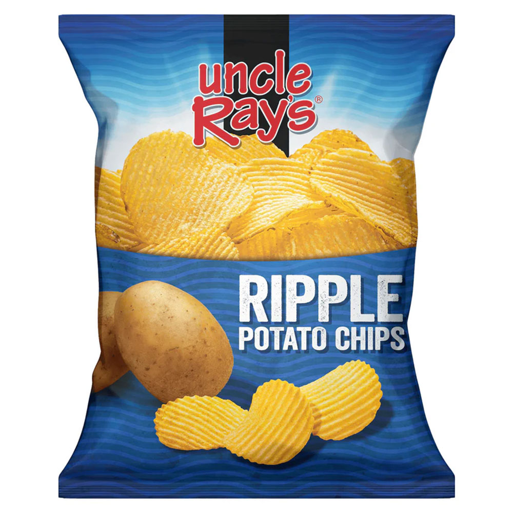 Uncle Rays Potato Chips Rippled 4.5oz 10ct