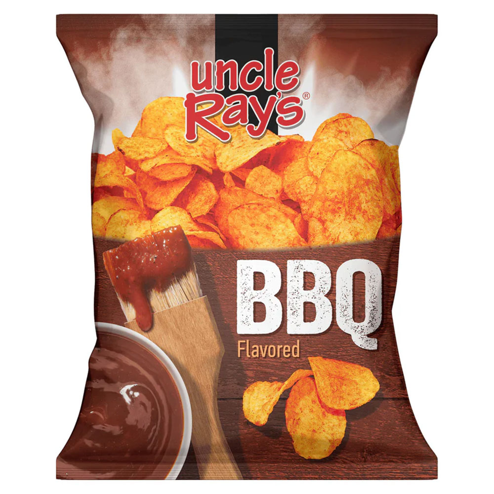 Uncle Rays Potato Chips BBQ 4.5oz 10ct