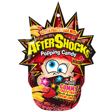 Aftershock Gummy Fries Cherry 1.48oz Bag