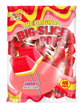 Big Slice Lollipops Watermelon Flavor (48 count)