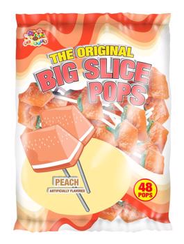 Alberts Big Slice Peach Pops 48ct Bag