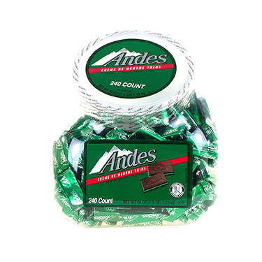 Andes Creme De Menthe Thins 240ct Tub