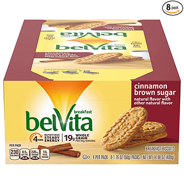 Belvita Crunchy Cinnamon Brown Sugar 1.76oz  8ct Box