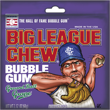 Big League Chew Ground Ball Grape 12ct Box