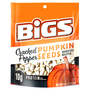 Bigs Pumpkin Seeds Cracked Pepper 5oz Bag