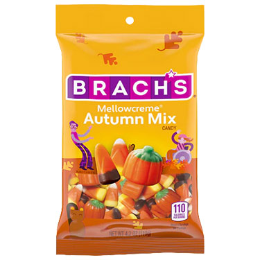 Brachs Halloween Autumn Mix 4.2 oz Peg Bag