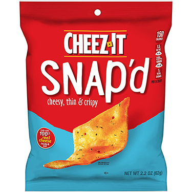 Cheez It Snapd Cheddar Sour Cream and Onion 2.2oz Bags 6 Pack ...