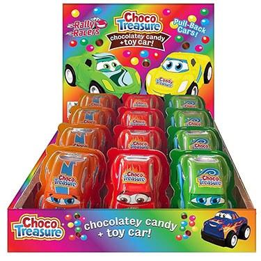 Choco Treasure Cars .75oz 12ct Box