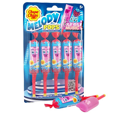 Chupa Chups Melody Pops Strawberry 5 Pack