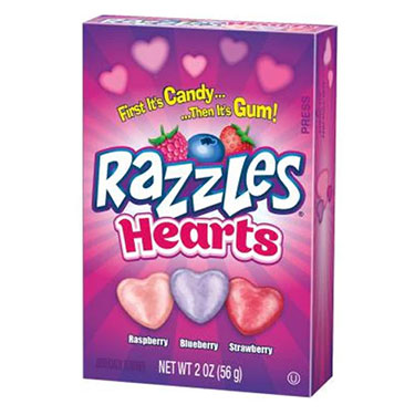 Razzles Hearts Valentine Exchange Box 2oz