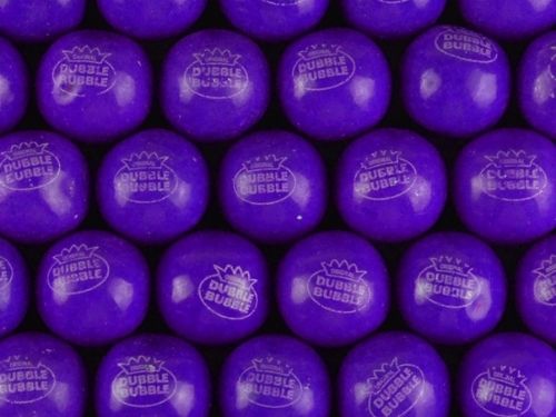 Dubble Bubble Gumballs Grape 1lb - GrabOurNuts.com