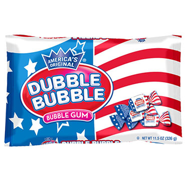 Dubble Bubble Flag Bubble Gum 11.5oz Bag