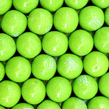 Dubble Bubble Three Quarter Inch Gumballs Green Apple 1lb