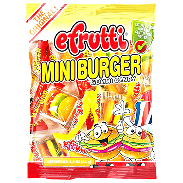 eFrutti Gummi Mini Burger 2.2oz Bag