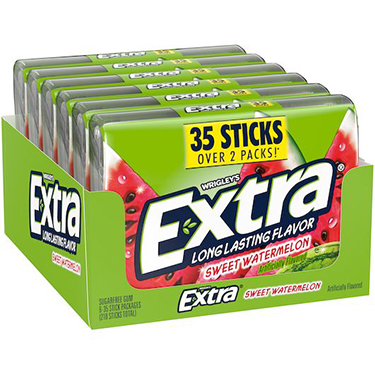 Extra Sweet Watermelon Mega Pack Sugar Free Gum 6ct Box