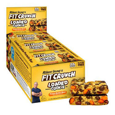 Fit Crunch Loaded Peanut Butter Blast Protein Bars 12ct Box