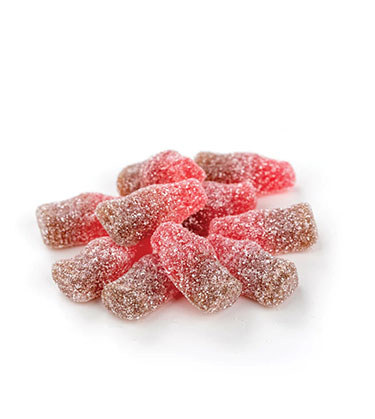 Gustafs Sour Cherry Cola Gummi Bottles 6.6lb Bag