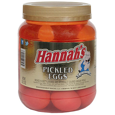 Hannahs Pickled Eggs 28oz Jar