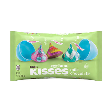 Hersheys Milk Chocolate Kisses with Egg Hunt Foil 10.1oz Bag