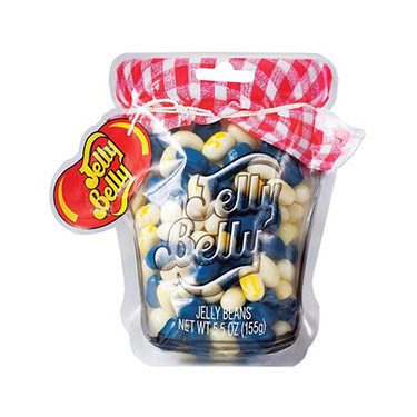 Jelly Belly Blueberry Muffin Mix 5.5 oz Mason Jar Bag