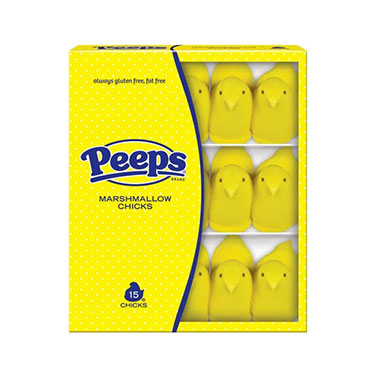 Just Born Easter Peeps Yellow Marshmallow Chicks 4.5oz Box