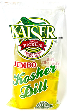 Kaiser Jumbo Kosher Dill Pickle Pouches 12ct