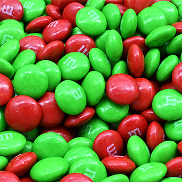 M and M Christmas Plain 1 Lb