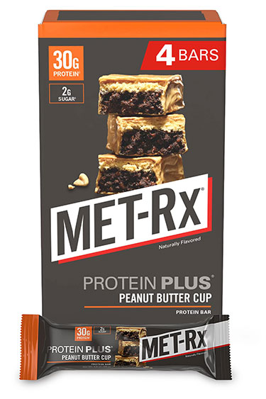 MET Rx Protein Plus Peanut Butter Cup 4ct Box