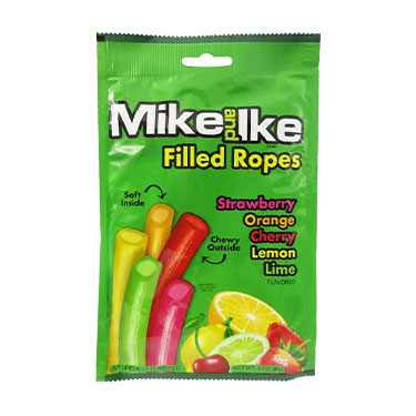 Mike and Ike Licorice Ropes 3oz Bag