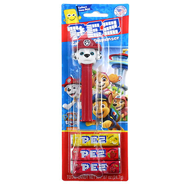 PEZ Dispenser Paw Patrol Marshall with Candy Rolls