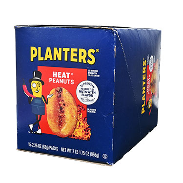 Planters Heat Peanuts 15ct Box