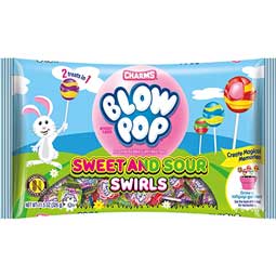 Charms Easter Blow Pop Sweet And Sour Swirls 11.50oz Bag