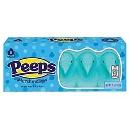 Peeps Easter Blue Marshmallow Chicks 5ct 1.5oz Box