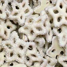 Hayden Valley Foods Yogart Star Pretzels with White Nonpareils 1lb