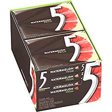 5 Gum Prism Watermelon 15ct 10pk