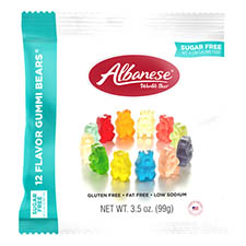 Albanese Sugar Free 12 Flavor Gummi Bears 3.5oz Bag