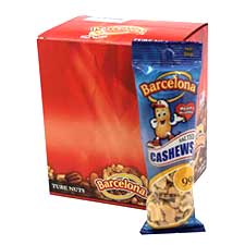 Barcelona Salted Cashews 1.5oz 12ct Box