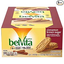 Belvita Crunchy Cinnamon Brown Sugar 1.76oz  8ct Box