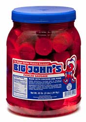 Big Johns Pickled Sausage Half Gallon