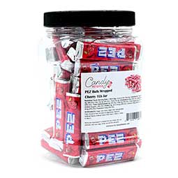 Candy Retailer PEZ Bulk Wrapped Cherry 1Lb Jar