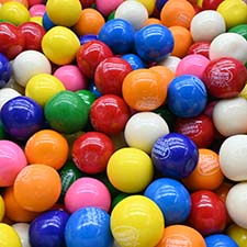 Dubble Bubble 1 Inch Assorted 8 Flavor Gumballs 1 Lb