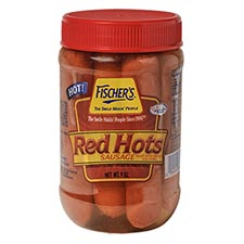 Fischers Red Hots Sausage 9oz Jar