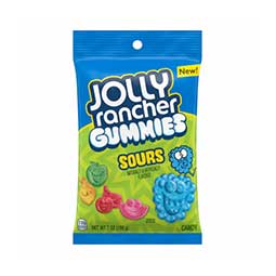 Jolly Rancher Gummies Sours 6.5oz Peg Bag