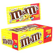 M and M Peanut King Size 24ct Box