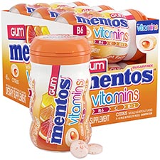 Mentos Sugar Free Gum Vitamins 6ct Box